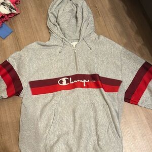 Grey champions hoodie